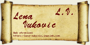 Lena Vuković vizit kartica